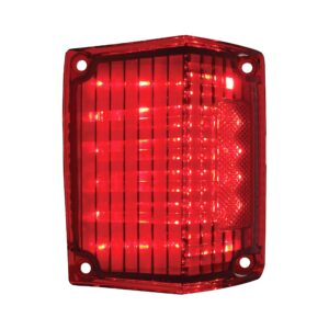 United Pacific CTL7072LED R Tail Light Lens 36 Led Tail Light Lens For 1970 72 Chevy El Camino And Station Wagon, Card Packaging