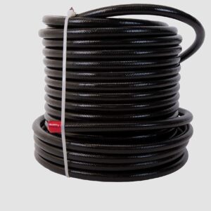 Aeromotive 15331 Black Jacketed Stainless Steel Braided PTFE Coated Fuel Line, AN 08 x 16'