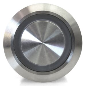 AutoLoc Power Accessories 89857 22mm Latching Billet Button with Green LED Ring