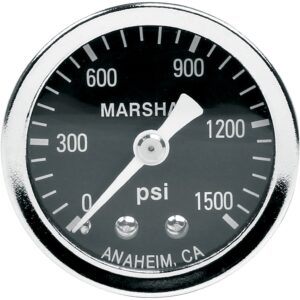 Allstar Performance ALL80218 0 1500 PSI NOS Dry Type Shockproof Pressure Gauge