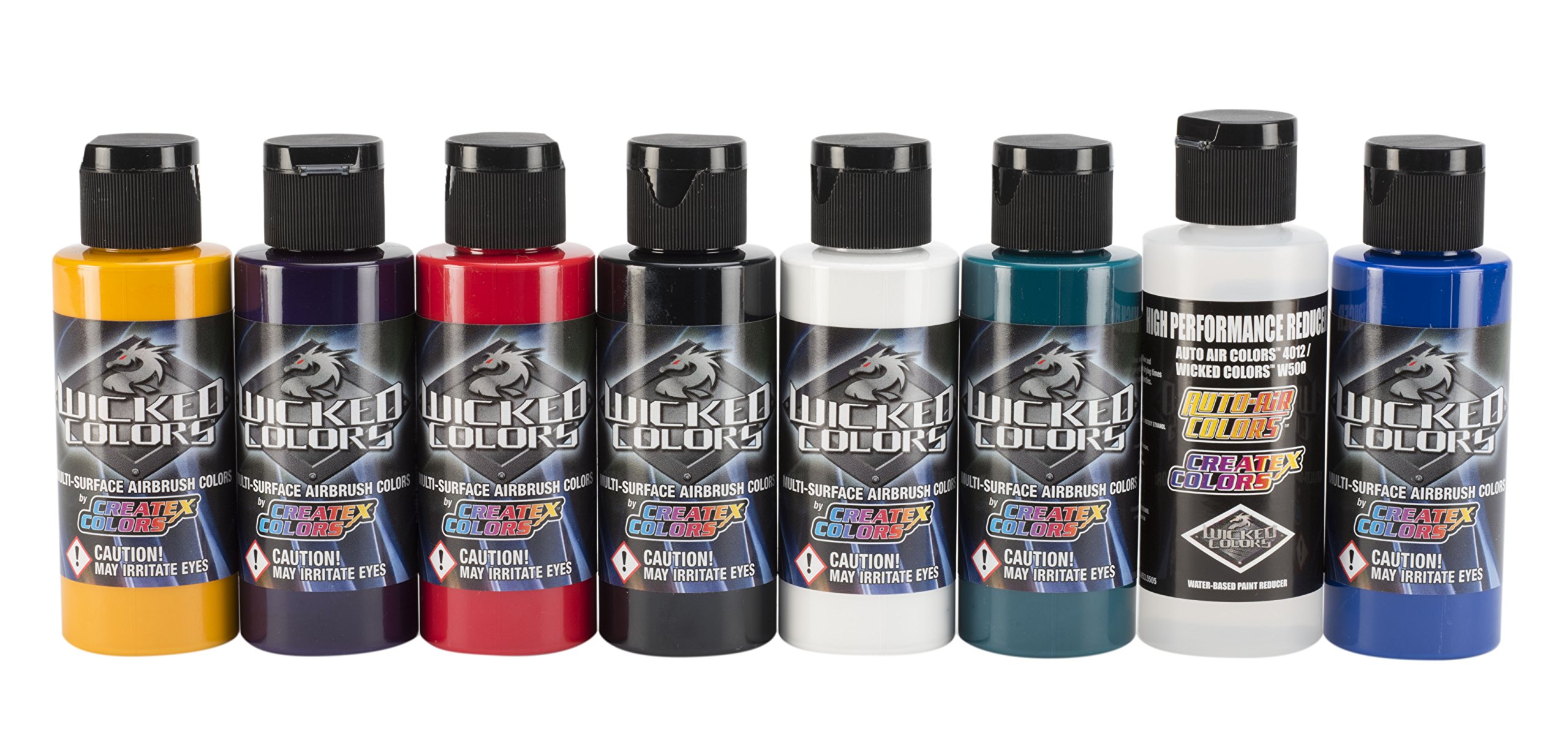 Createx Colors Wicked Color Sampler Set 2 Ounce Bottles