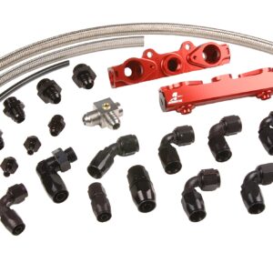 Aeromotive 14137 Billet Fuel Rail System for 2004 2006 Subaru 2.5L STi Side Feed, Return Style System
