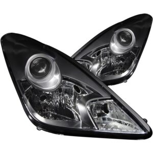 Anzo USA 121122 Toyota Celica Crystal Black Headlight Assembly   (Sold in Pairs)