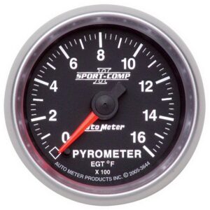 Auto Meter 3644 Sport Comp II Electric Pyrometer Gauge Kit