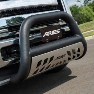 ARIES AL45 9004 Big Horn 4 Inch Black Aluminum Bull Bar, Select Nissan Titan XD