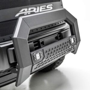 ARIES 2165101 AdvantEDGE Black Aluminum Truck Bull Bar with Lights, Select Dodge, Ram 2500, 3500