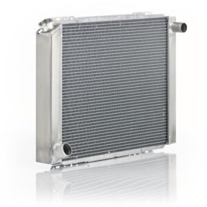 Be Cool 35007 Qualifier Natural Finish Radiator with Dual 1" Core