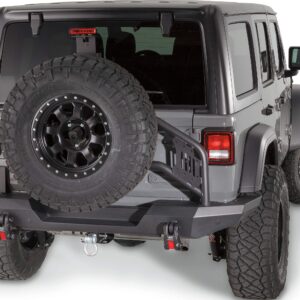 WARN 102190 Jeep JL Elite Rear Bumper, Tire Carrier Compatible