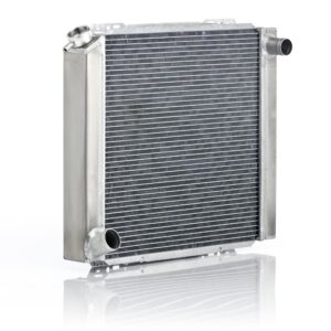 Be Cool 35006 Qualifier Natural Finish Radiator with Dual 1" Core